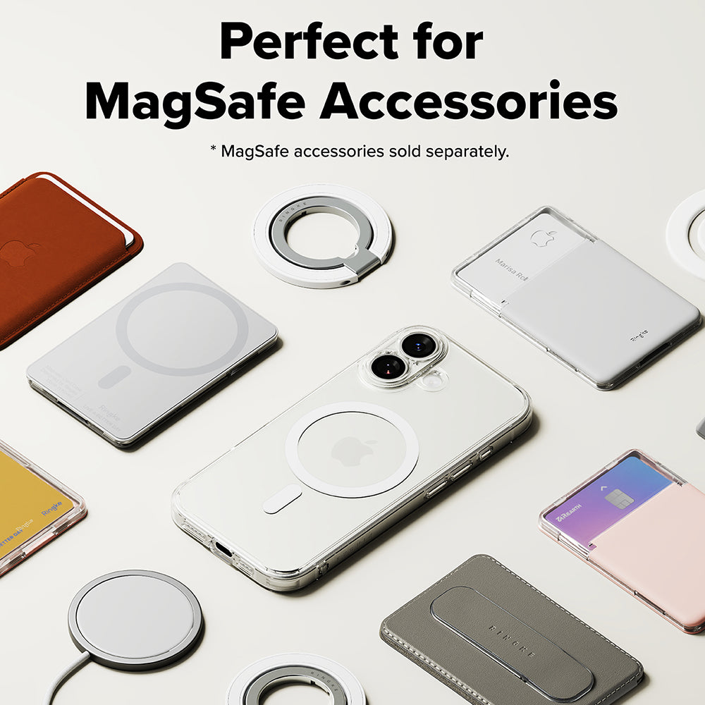 Coque MagSafe pour Apple iPhone 17, Ringke, Fusion, Transparente