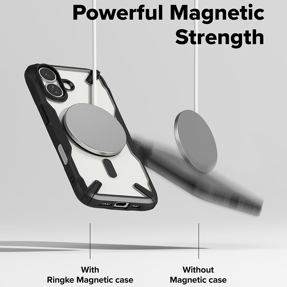 Coque MagSafe pour Apple iPhone 17, Ringke, Fusion X, Noire