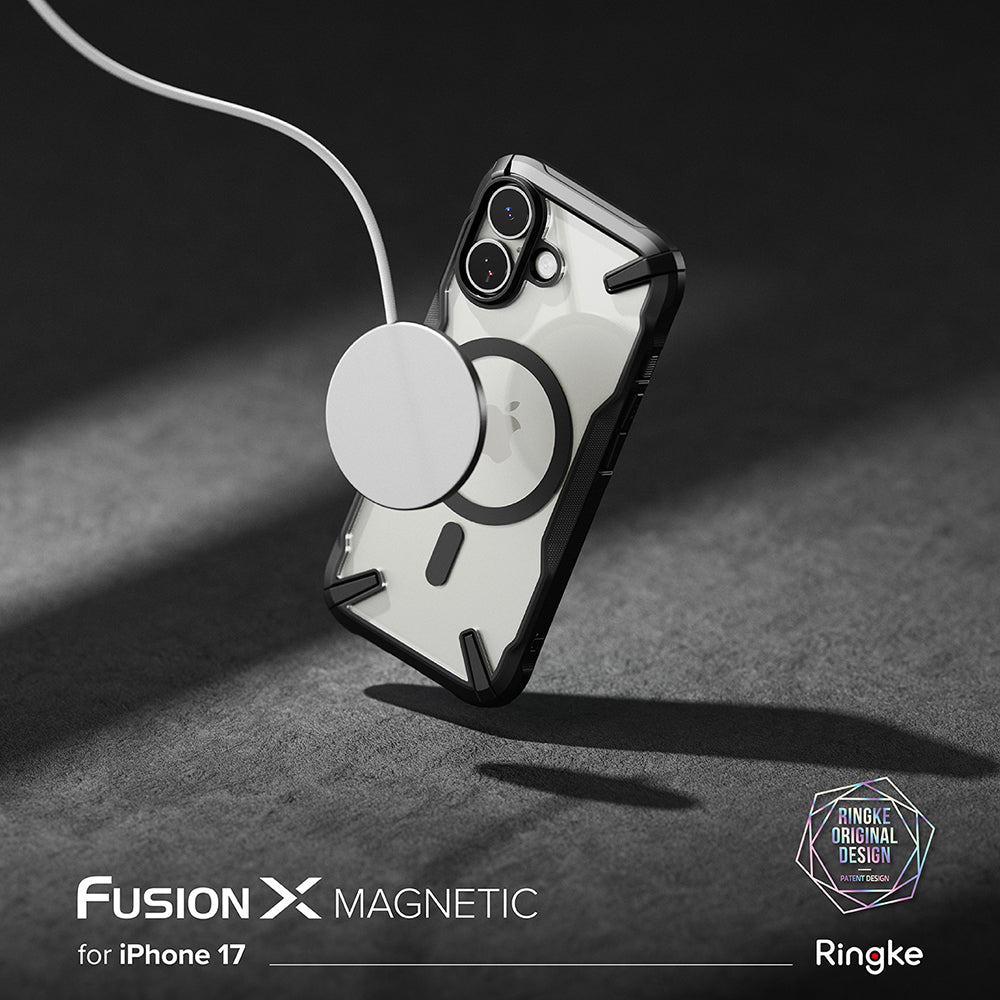 Coque MagSafe pour Apple iPhone 17, Ringke, Fusion X, Noire