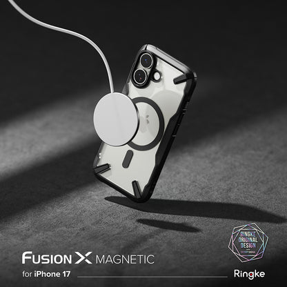Coque MagSafe pour Apple iPhone 17, Ringke, Fusion X, Noire