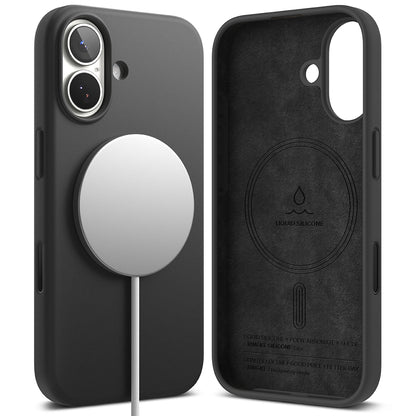 MagSafe Hülle für Apple iPhone 17, Ringke, Silikon, Schwarz