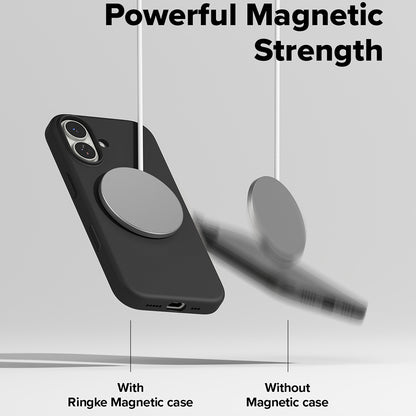 MagSafe Hülle für Apple iPhone 17, Ringke, Silikon, Schwarz