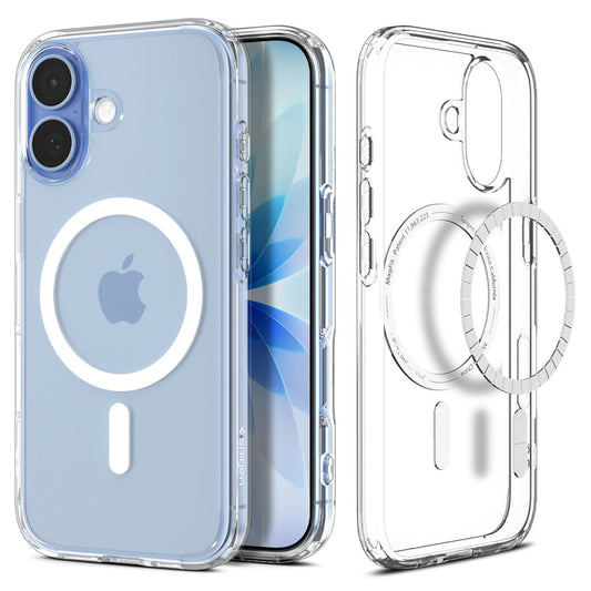 Coque MagSafe pour Apple iPhone 17, Spigen, Ultra Hybrid, Blanche