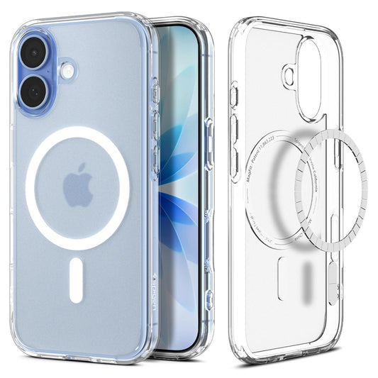 Coque MagSafe pour Apple iPhone 17, Spigen, Ultra Hybrid, Blanc Satiné