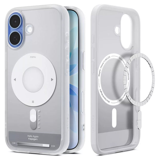 MagSafe Hülle für Apple iPhone 17, Spigen, Ultra Hybrid Classic, Silber