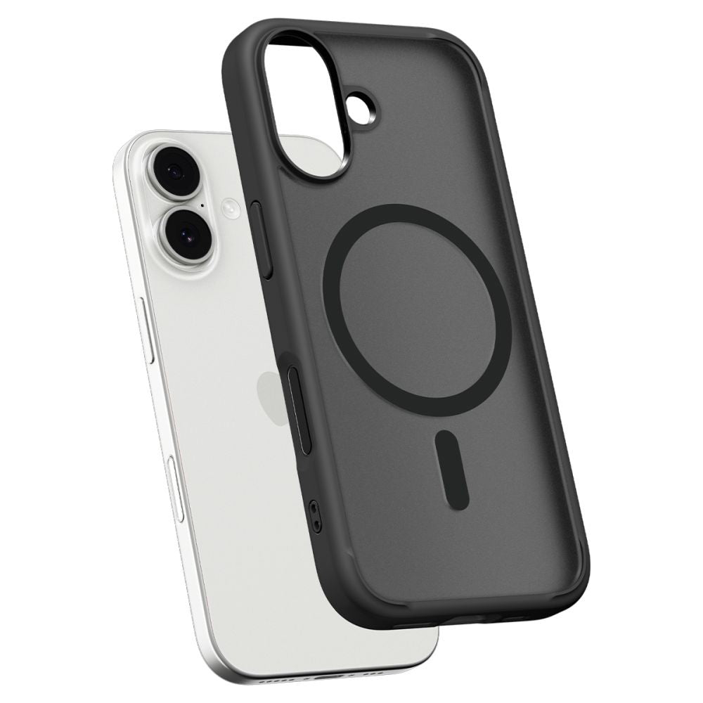 Coque MagSafe pour Apple iPhone 17, Spigen, Ultra Hybrid, Noir Satiné