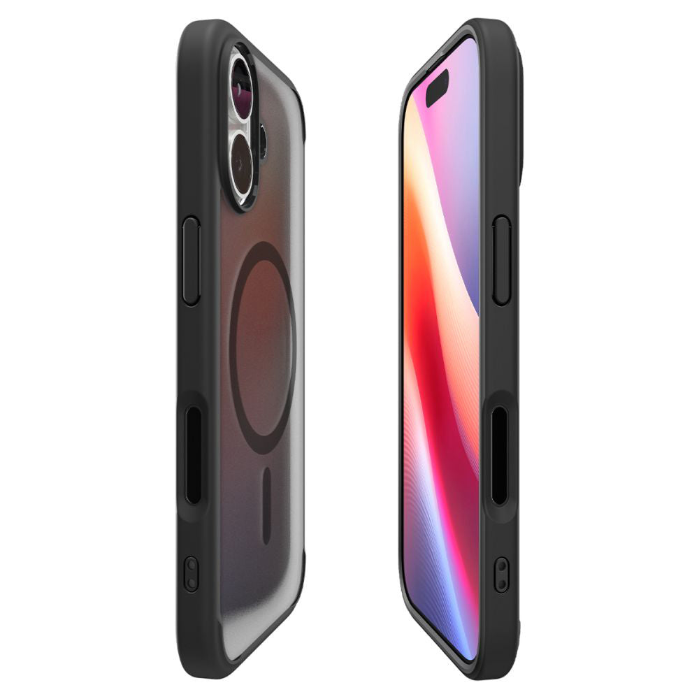 Coque MagSafe pour Apple iPhone 17, Spigen, Ultra Hybrid, Noir Satiné