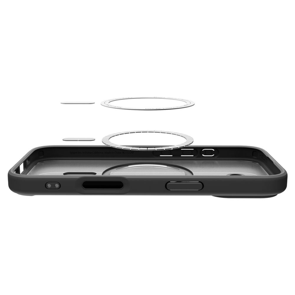 Coque MagSafe pour Apple iPhone 17, Spigen, Ultra Hybrid, Noir Satiné