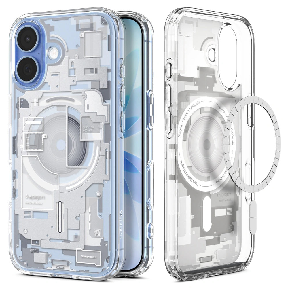 MagSafe Case for Apple iPhone 17, Spigen, Ultra Hybrid Zero One, White