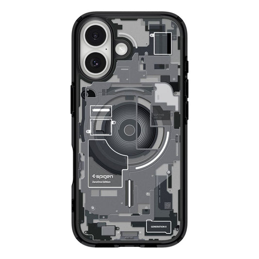 Coque MagSafe pour Apple iPhone 17, Spigen, Ultra Hybrid Zero One, Noire