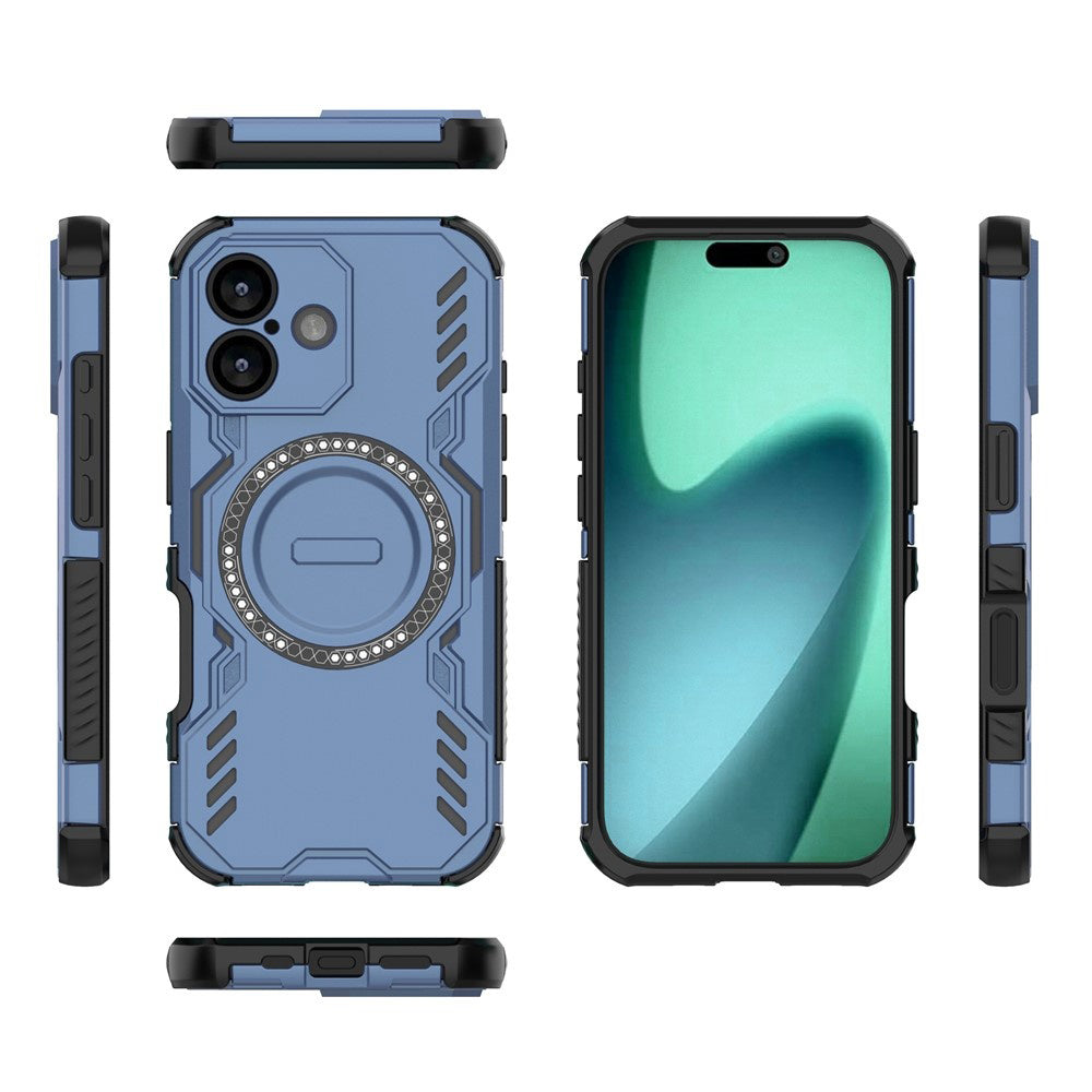 MagSafe Hülle für Apple iPhone 17, Techsuit, ArmorMag, Blau