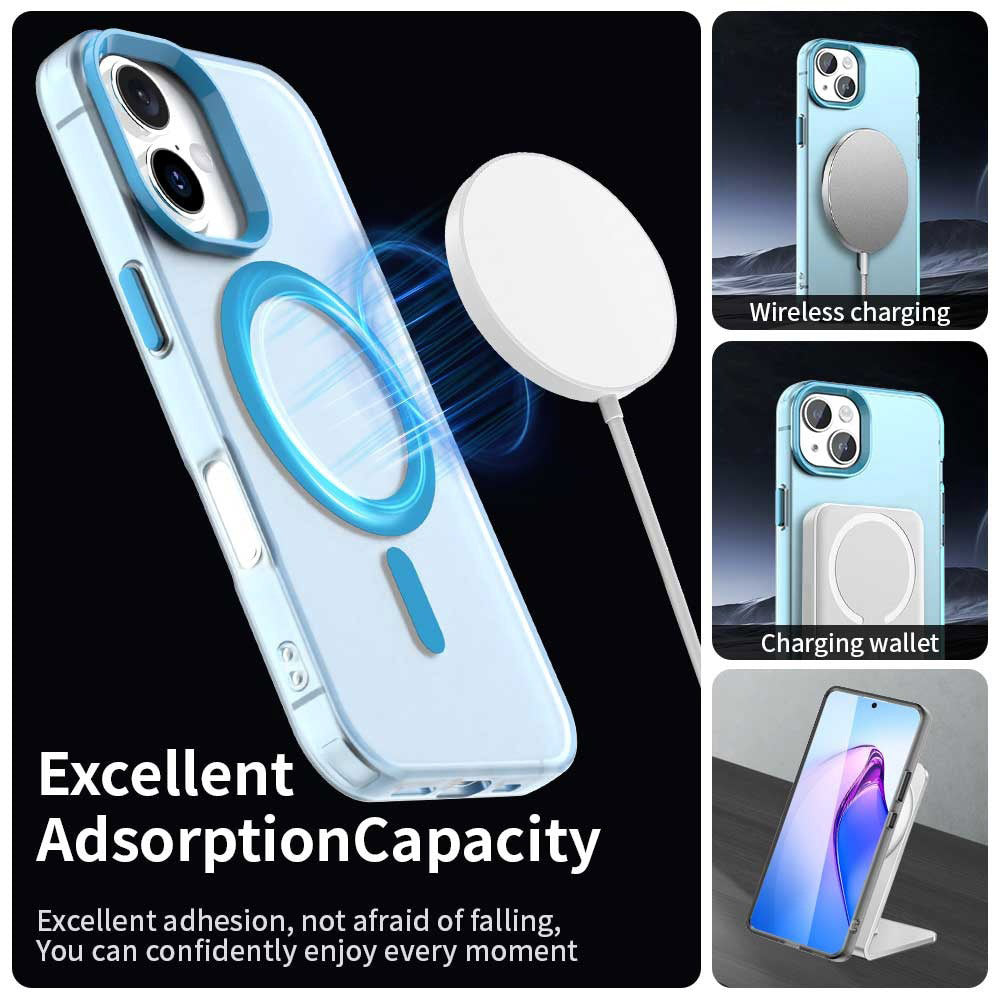 MagSafe Hülle für Apple iPhone 17, Techsuit, CandyCase, Blau
