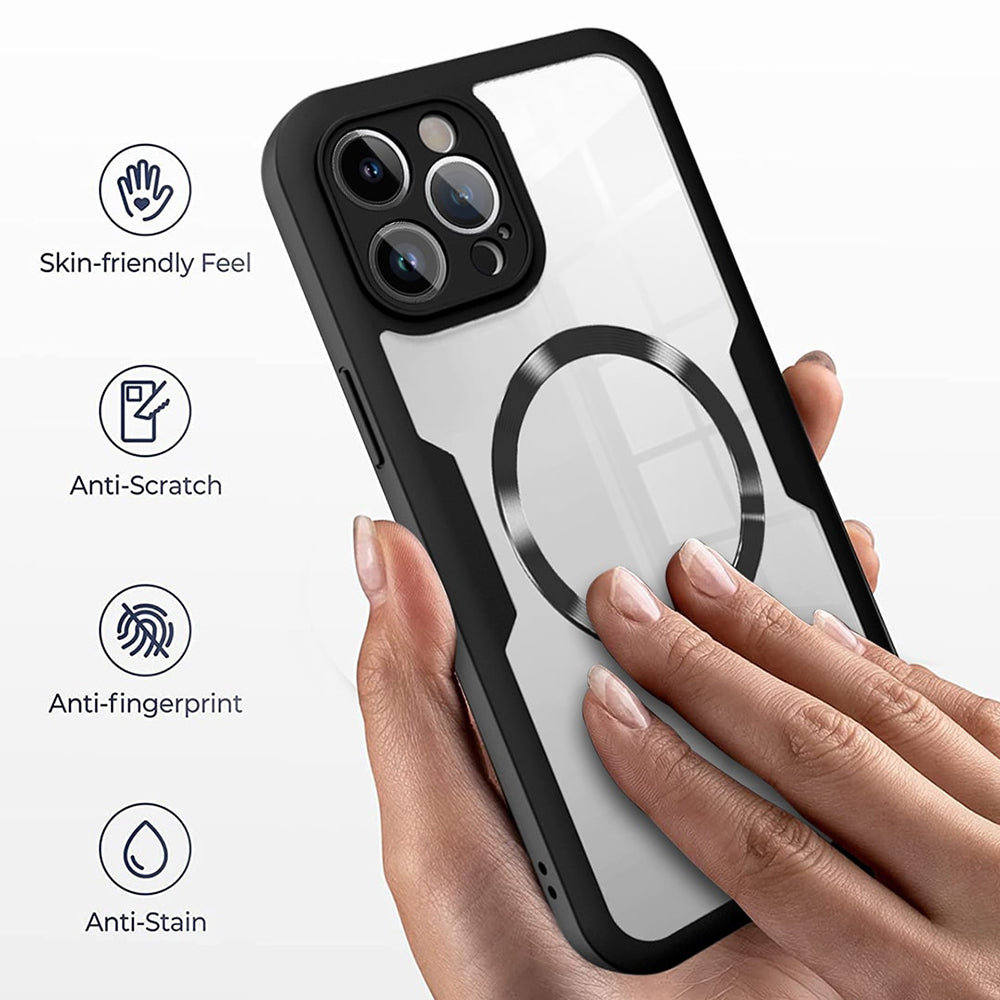 MagSafe Hülle für Apple iPhone 17, Techsuit, ColorVerse 360, Schwarz