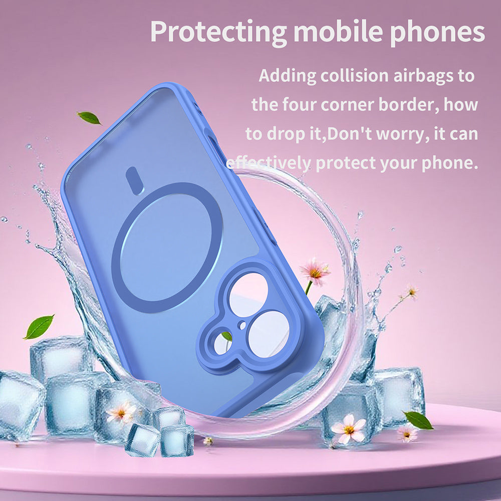 MagSafe Hülle für Apple iPhone 17, Techsuit, HaloFrost II, Blau