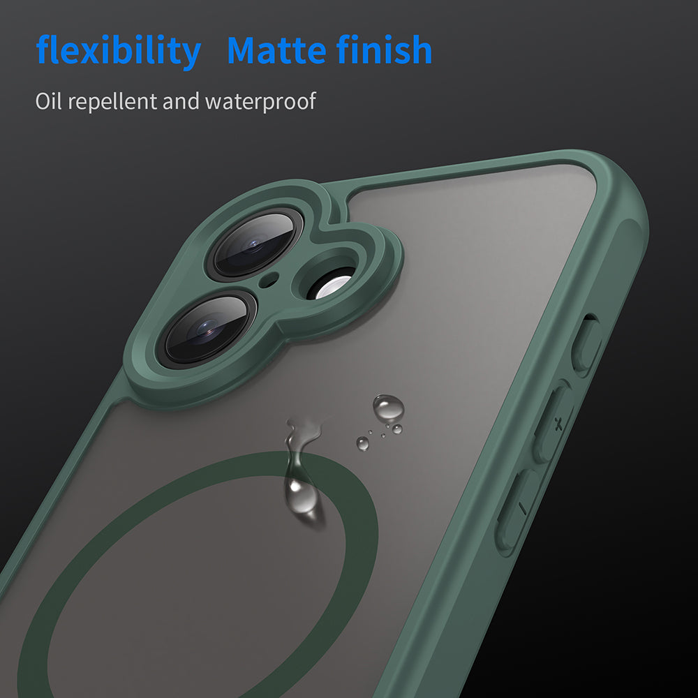 MagSafe Hülle für Apple iPhone 17, Techsuit, HaloFrost II, Grün