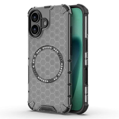 MagSafe Hülle für Apple iPhone 17, Techsuit, HoneyComb Shield, Schwarz