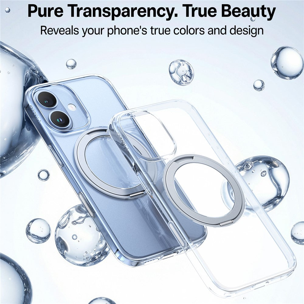 MagSafe Hülle für Apple iPhone 17, Torras, Ostand Pro, Transparent