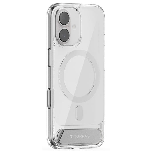 Coque MagSafe pour Apple iPhone 17, Torras, Pstand, Transparente