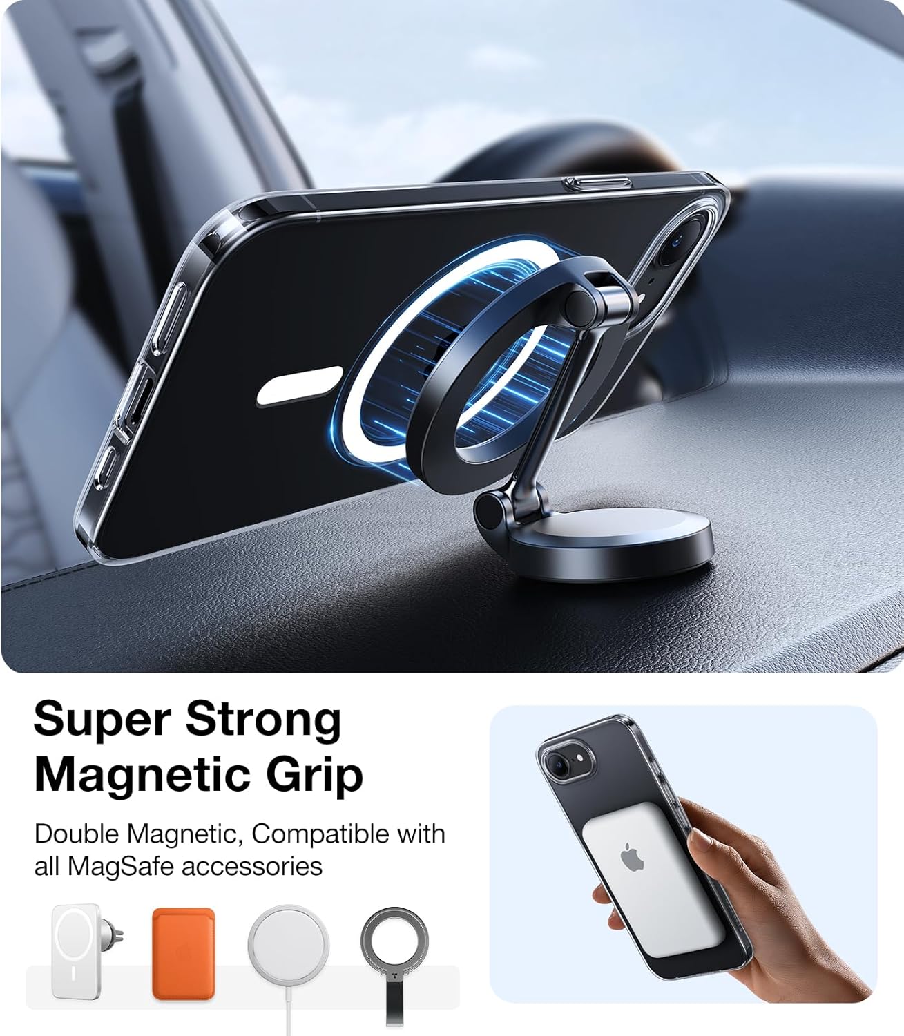 Étui MagSafe pour Apple iPhone 17, Torras, SlimFit, Noir