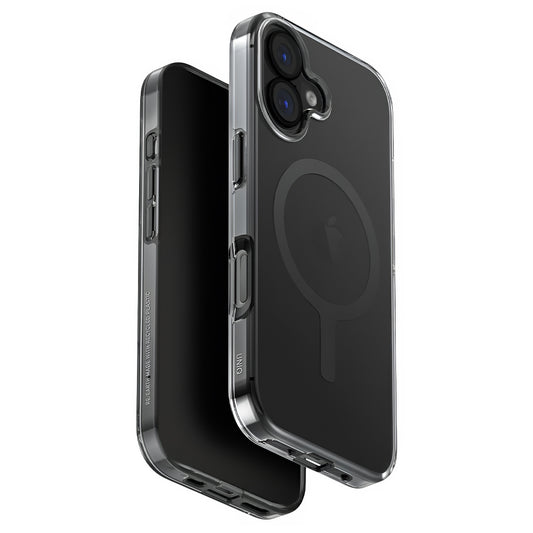Coque MagSafe pour Apple iPhone 17, UNIQ, Clario MagClick, Fumée