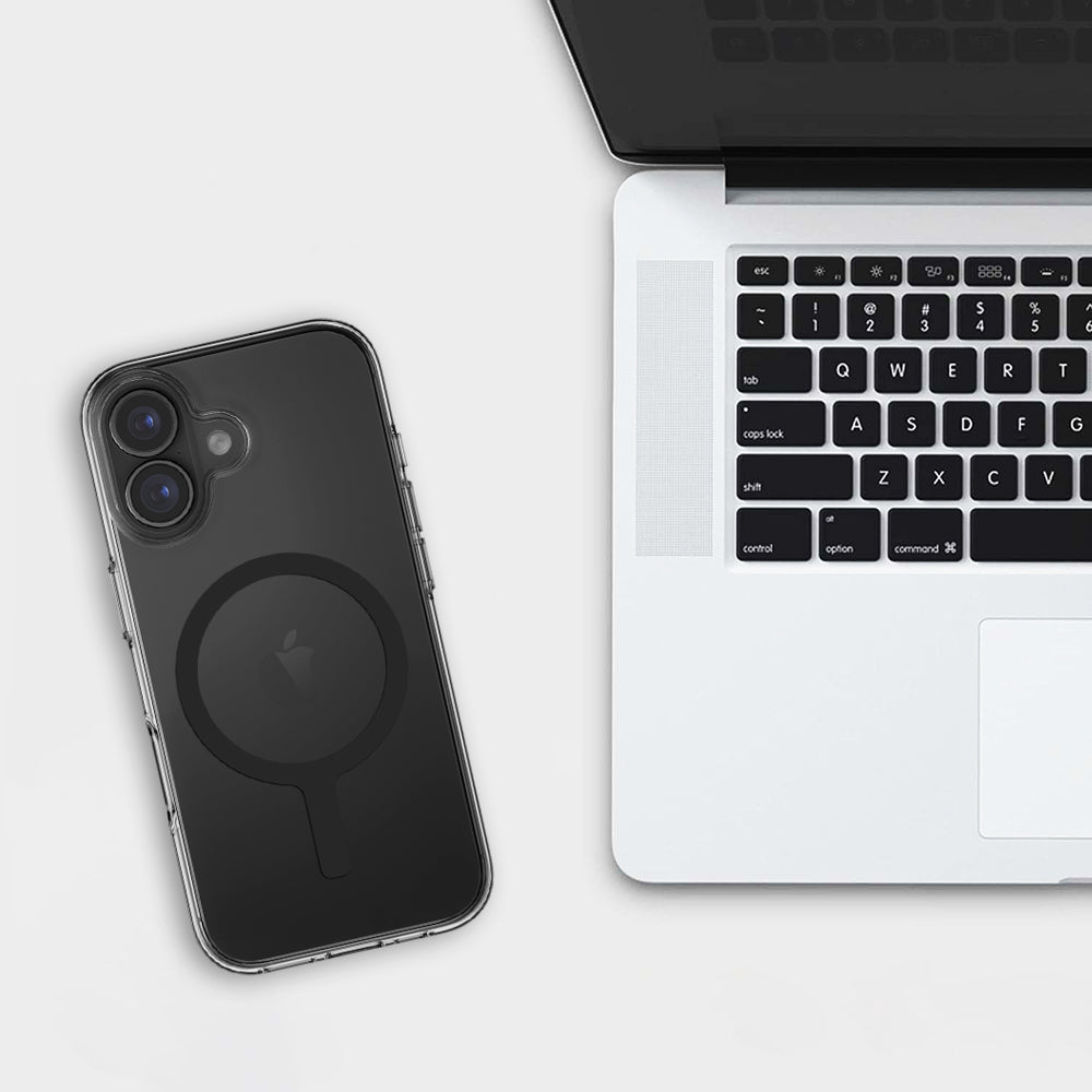 MagSafe-Hülle für Apple iPhone 17, UNIQ, Clario MagClick, Rauchgrau