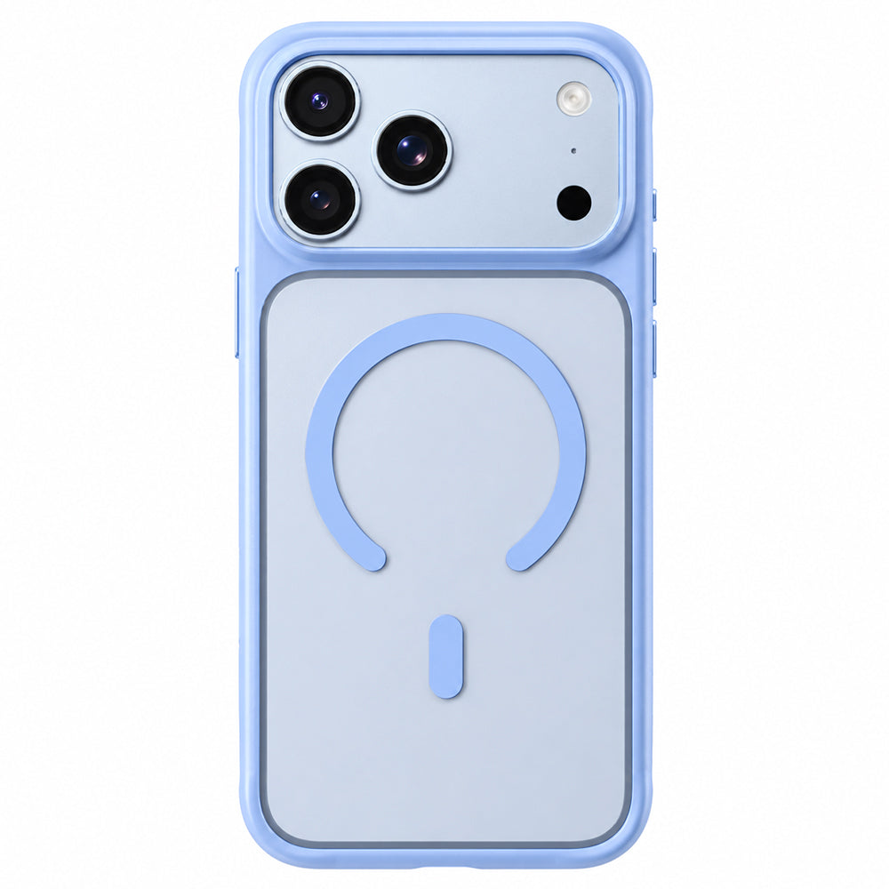 Coque MagSafe pour Apple iPhone 18 Pro / 17 Pro, Blueo, APE Anti-Drop, bleue