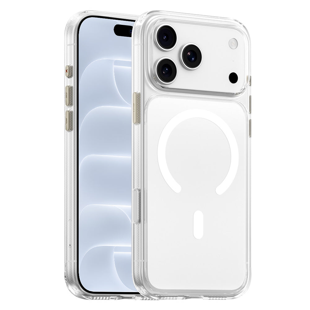 Coque MagSafe pour Apple iPhone 18 Pro / 17 Pro, Blueo, Crystal+ Anti-Drop, transparente