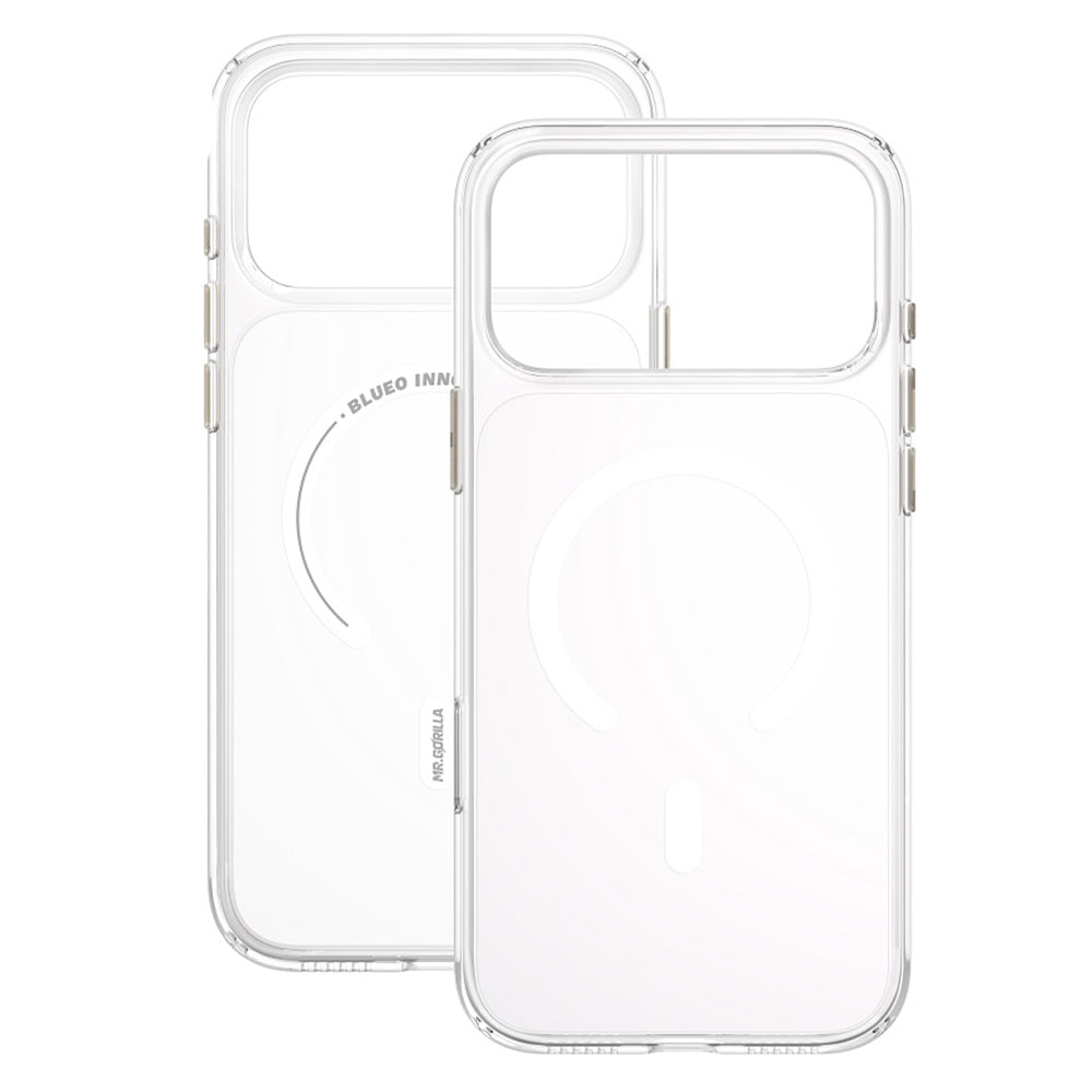 Coque MagSafe pour Apple iPhone 18 Pro / 17 Pro, Blueo, Crystal+ Anti-Drop, transparente