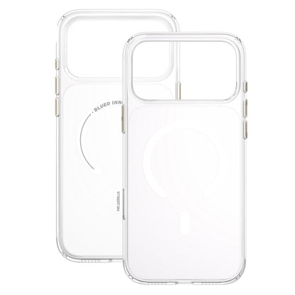Coque MagSafe pour Apple iPhone 18 Pro / 17 Pro, Blueo, Crystal+ Anti-Drop, transparente