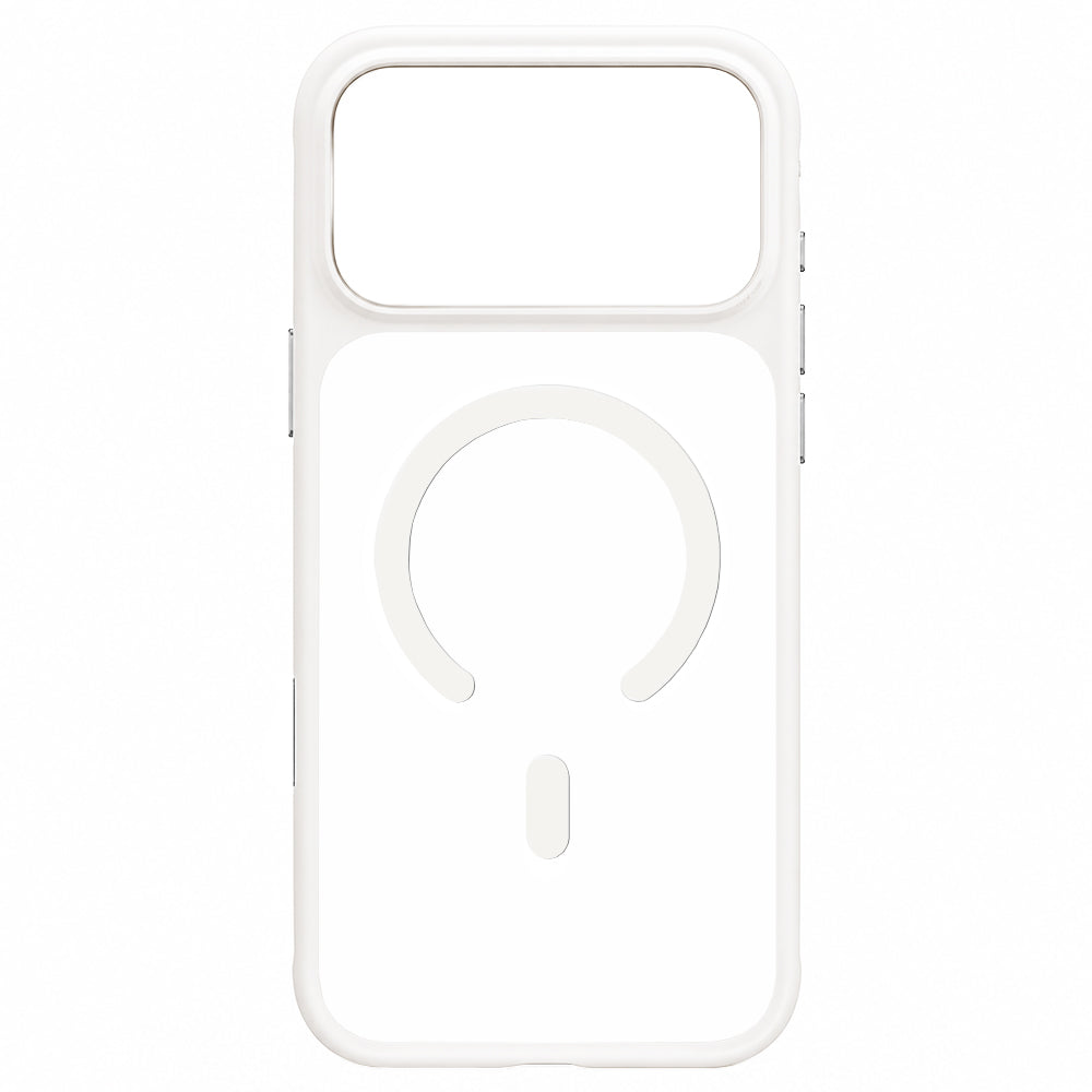 Coque MagSafe pour Apple iPhone 18 Pro / 17 Pro, Blueo, douce pour la peau et antichoc, blanche satinée