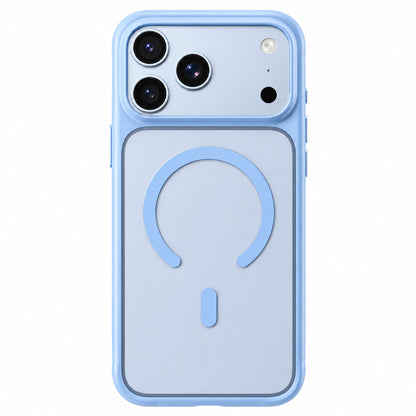 MagSafe-Hülle für Apple iPhone 18 Pro / 17 Pro, Blueo, hautfreundlich und stoßfest, satiniertes Blau