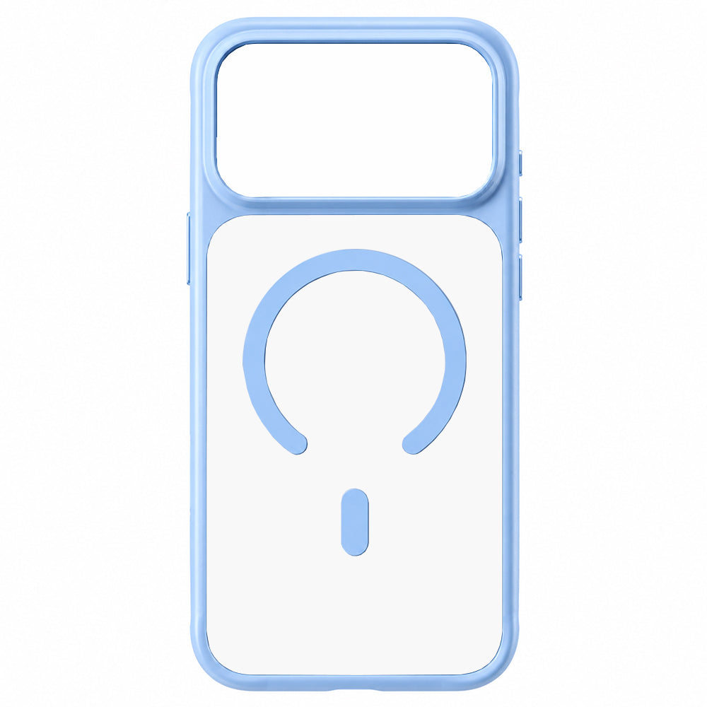 MagSafe-Hülle für Apple iPhone 18 Pro / 17 Pro, Blueo, hautfreundlich und stoßfest, satiniertes Blau