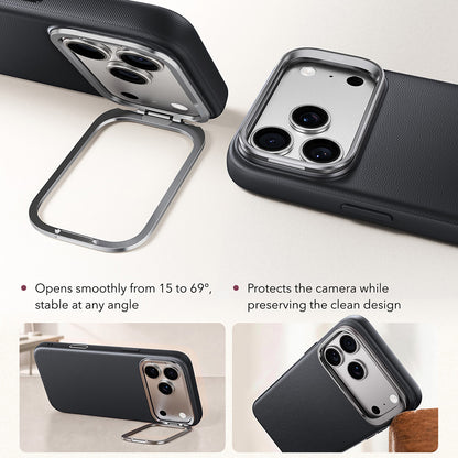 MagSafe-Hülle für Apple iPhone 18 Pro / 17 Pro, ESR, Atelier mit Ständer, Schwarz