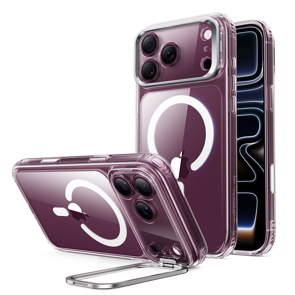 MagSafe-Hülle für Apple iPhone 18 Pro / 17 Pro, ESR, Classic Hybrid Kickstand, Transparent
