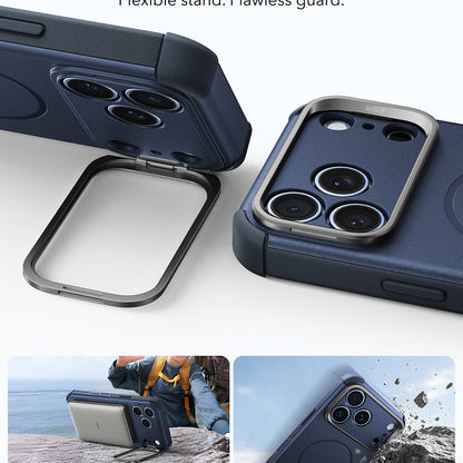 MagSafe-Hülle für Apple iPhone 18 Pro / 17 Pro, ESR, Cyber Armor Kickstand, Blau