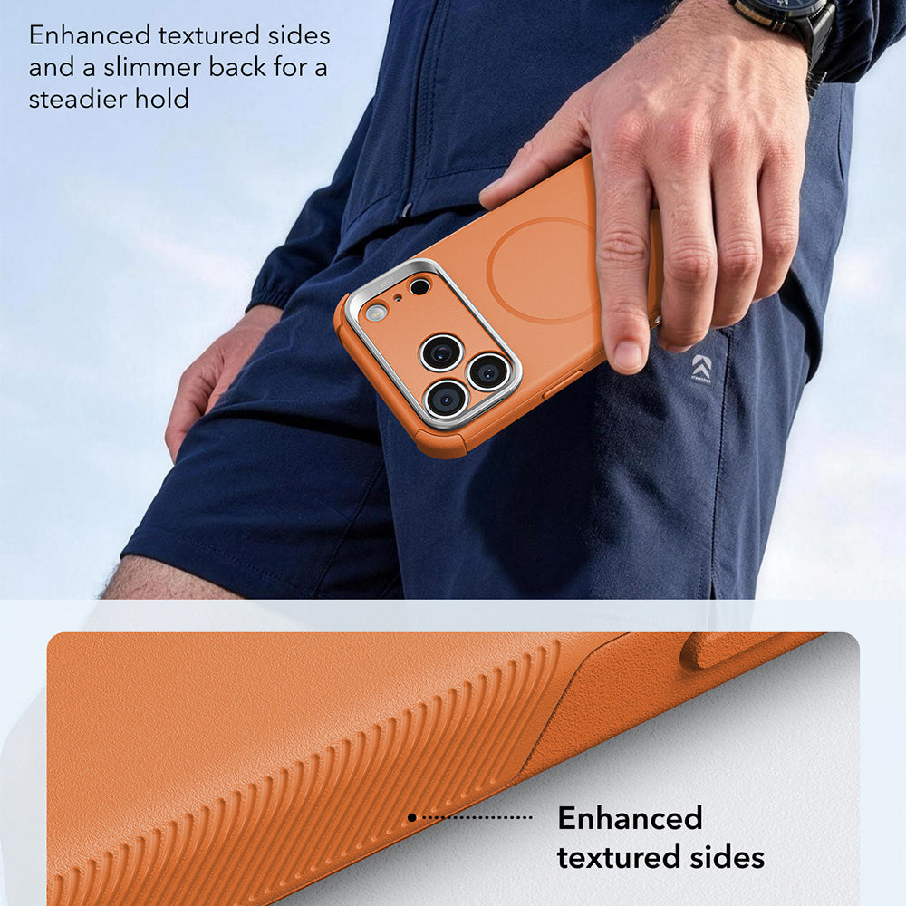 MagSafe-Hülle für Apple iPhone 18 Pro / 17 Pro, ESR, Cyber Armor Kickstand, Orange