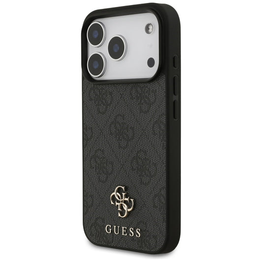 Coque MagSafe pour Apple iPhone 18 Pro / 17 Pro, Guess, 4G Small and Classic, Noire