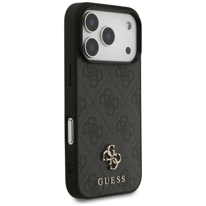 Coque MagSafe pour Apple iPhone 18 Pro / 17 Pro, Guess, Logo 4G Small and Classic, Noire