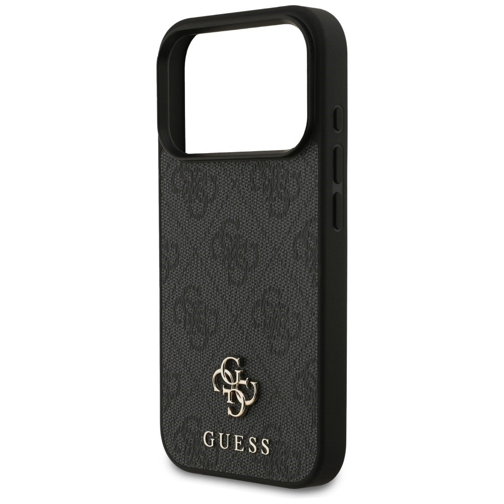 Coque MagSafe pour Apple iPhone 18 Pro / 17 Pro, Guess, Logo 4G Small and Classic, Noire
