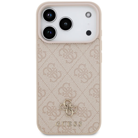 Coque MagSafe pour Apple iPhone 18 Pro / 17 Pro, Guess, 4G Small and Classic, Rose