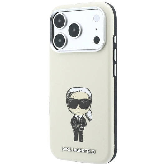 MagSafe-Hülle für Apple iPhone 18 Pro / 17 Pro, Karl Lagerfeld, Ikonik Sketch, Beige