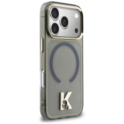 MagSafe-Hülle für Apple iPhone 18 Pro / 17 Pro, Karl Lagerfeld, IML Karl Head Logo, Schwarz