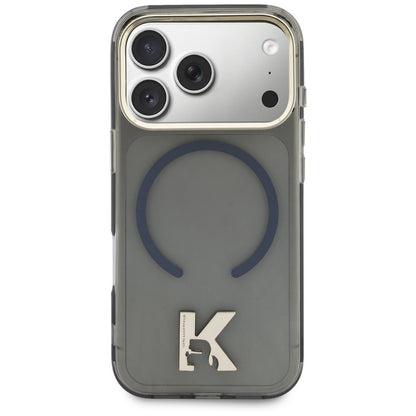 MagSafe-Hülle für Apple iPhone 18 Pro / 17 Pro, Karl Lagerfeld, IML Karl Head Logo, Schwarz