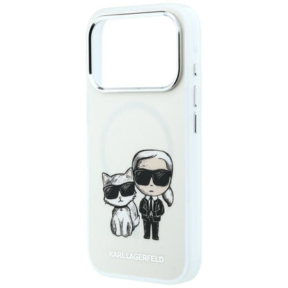 Coque MagSafe pour Apple iPhone 18 Pro / 17 Pro, Karl Lagerfeld, KC Bodies Sketch, Beige