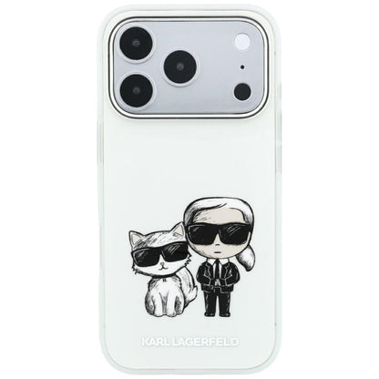Coque MagSafe pour Apple iPhone 18 Pro / 17 Pro, Karl Lagerfeld, KC Bodies Sketch, Beige