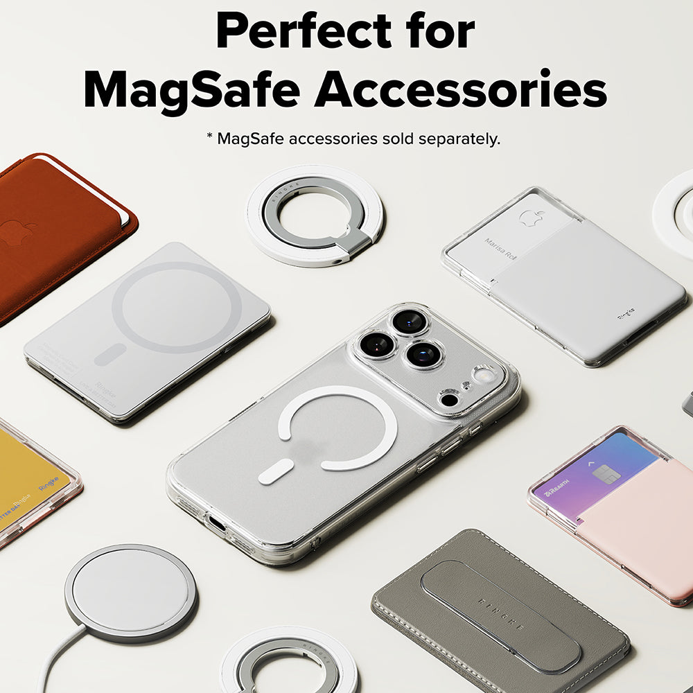 MagSafe-Hülle für Apple iPhone 18 Pro / 17 Pro, Ringke, Fusion, Matt Transparent