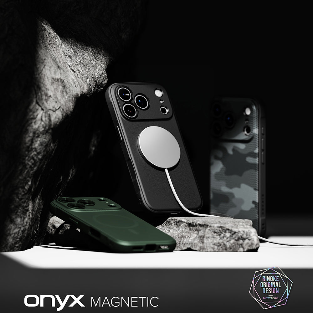 Coque MagSafe pour Apple iPhone 18 Pro / 17 Pro, Ringke, Onyx, Noire