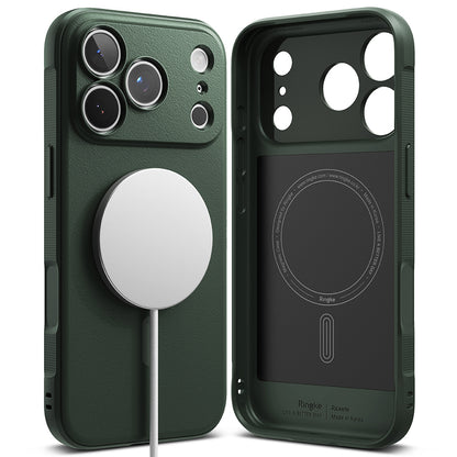 MagSafe-Hülle für Apple iPhone 18 Pro / 17 Pro, Ringke, Onyx, Dunkelgrün