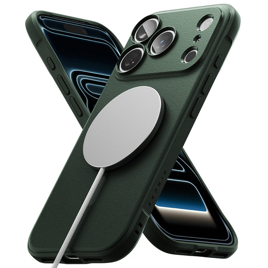 Coque MagSafe pour Apple iPhone 18 Pro / 17 Pro, Ringke, Onyx, Vert Foncé