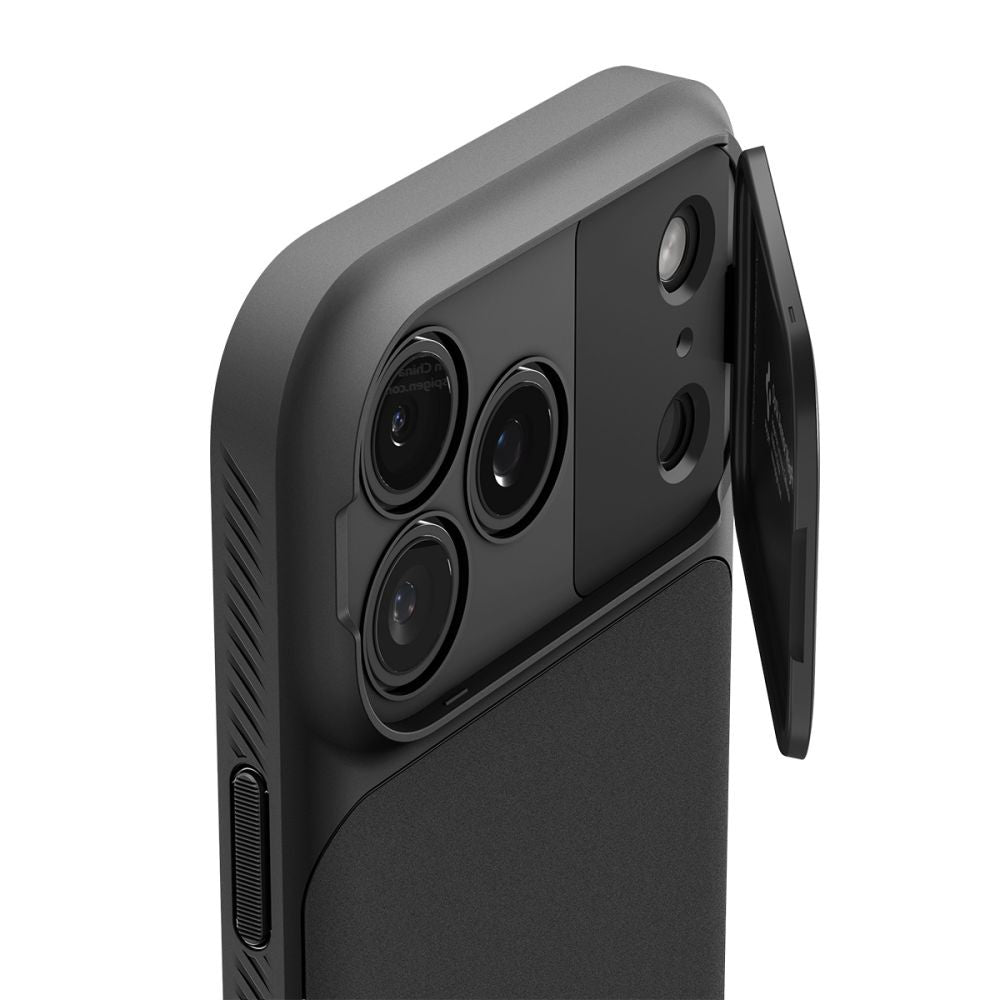 Coque MagSafe pour Apple iPhone 18 Pro / 17 Pro, Spigen, Optik Armor, Noire ACS09953